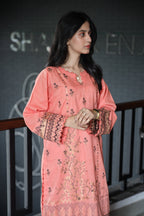 Brosha Lawn with Plain Trouser and Fancy Organza Dupatta