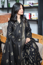 Fancy Lawn Brosha with Plain Trouser and Banarsi Lawn Dupatta