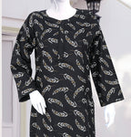 AlKaram Dhanak 2 Piece Beautiful Leaf Pattern With Plain Trouser