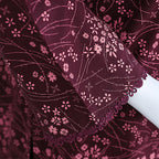 AlKaram Dhanak 2 Piece Beautiful Leaf Pattern With Plain Trouser