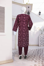 AlKaram Dhanak 2 Piece Beautiful Leaf Pattern With Plain Trouser