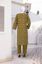 AlKaram Dhanak 2 Piece Beautiful Leaf Pattern With Plain Trouser