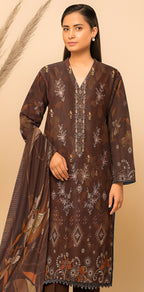 Dhanak Bana Dora 3 Piece Executive Quality Digital Print with Heavy Embriodery