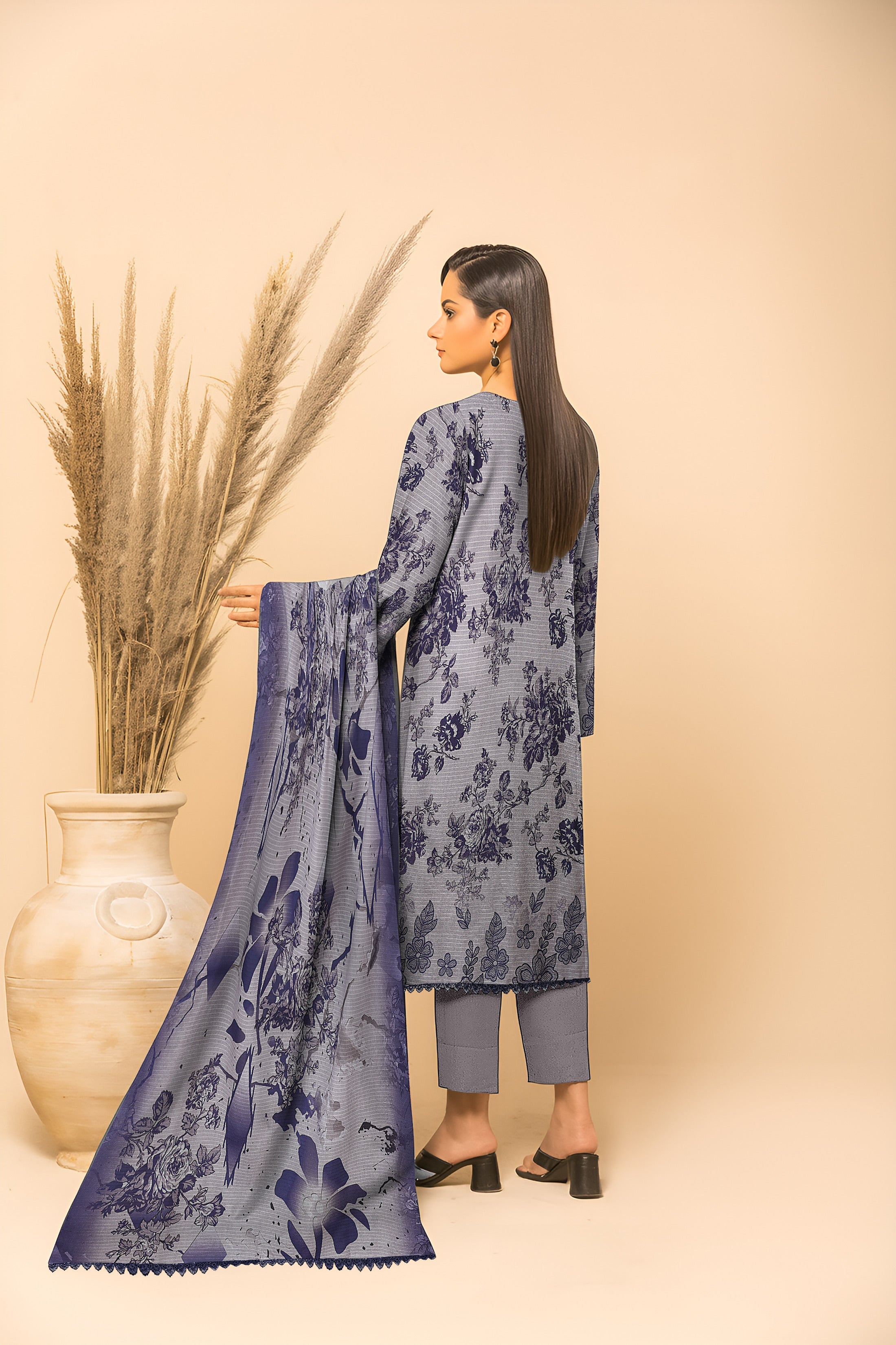 Dhanak Bana Dora 3 Piece Executive Quality Digital Print with Heavy Embriodery