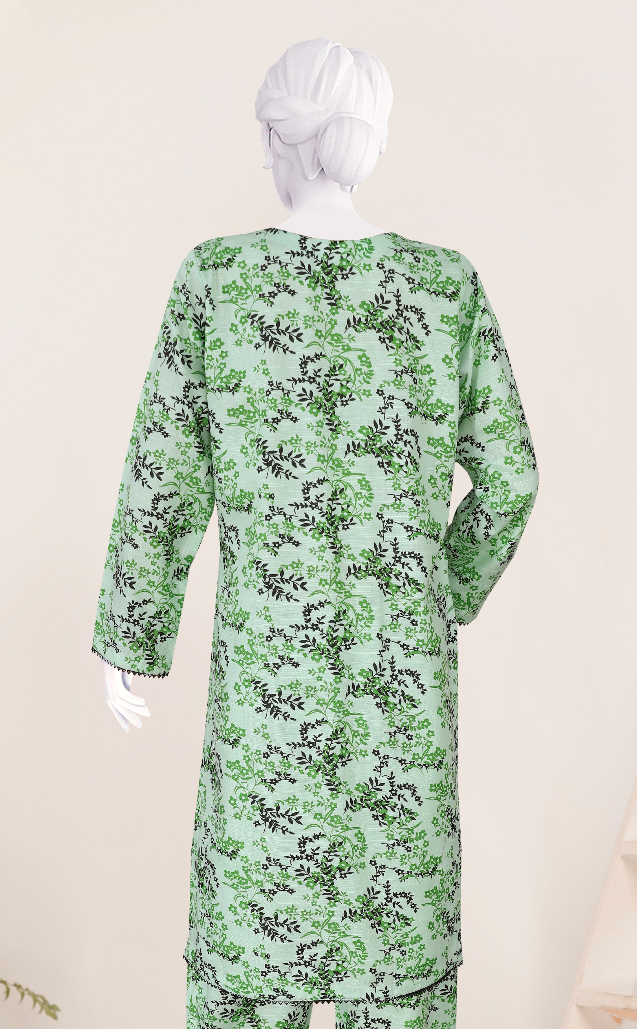 Khaddar 2 Piece Printed All Over Matching Separate