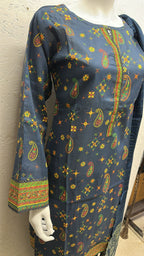 Luxury Lawn 3 Piece with Matching Trouser and Banarsi Dupatta